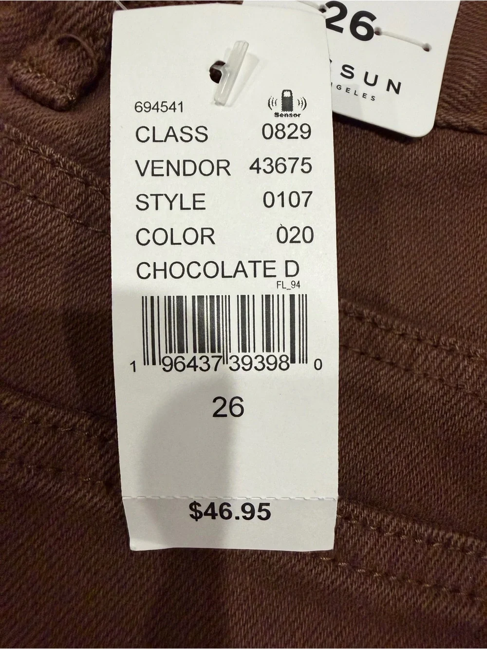 PacSun Brown High-Rise Denim Shorts